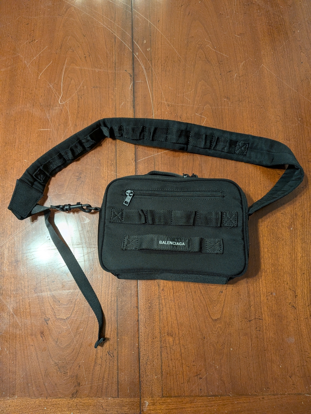 AUTHENTIC Balenciaga Black Small Army Crossbody Sling Bag FW2025